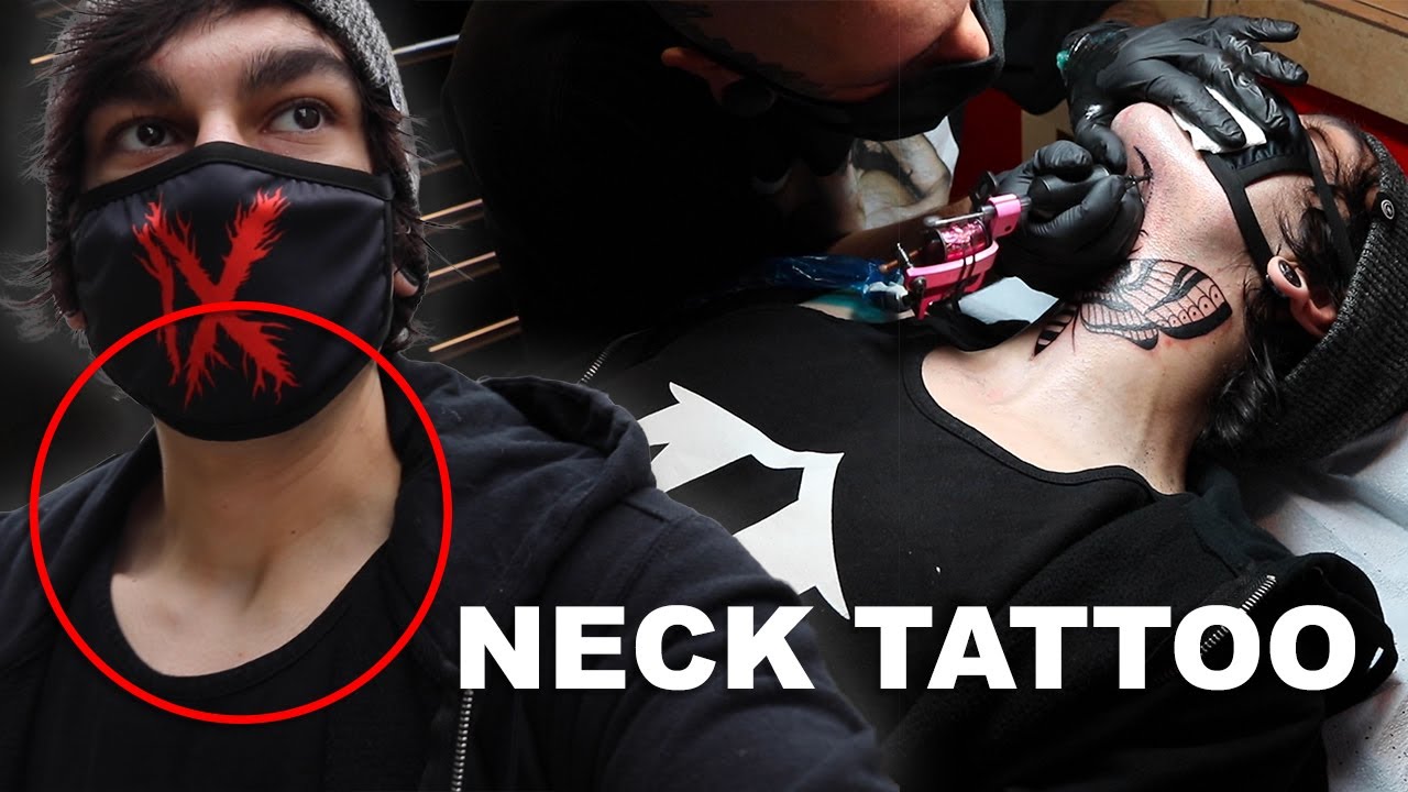 Getting my neck tattooed!!