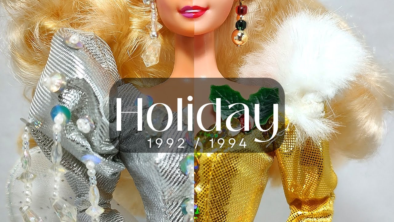 BARBIE: HAPPY HOLIDAYS 1992 Y 1994!! NOSTALGIA Y RECUERDOS, SALEN 30 AÑOS DESPUES! - UNBOXING/REVIEW