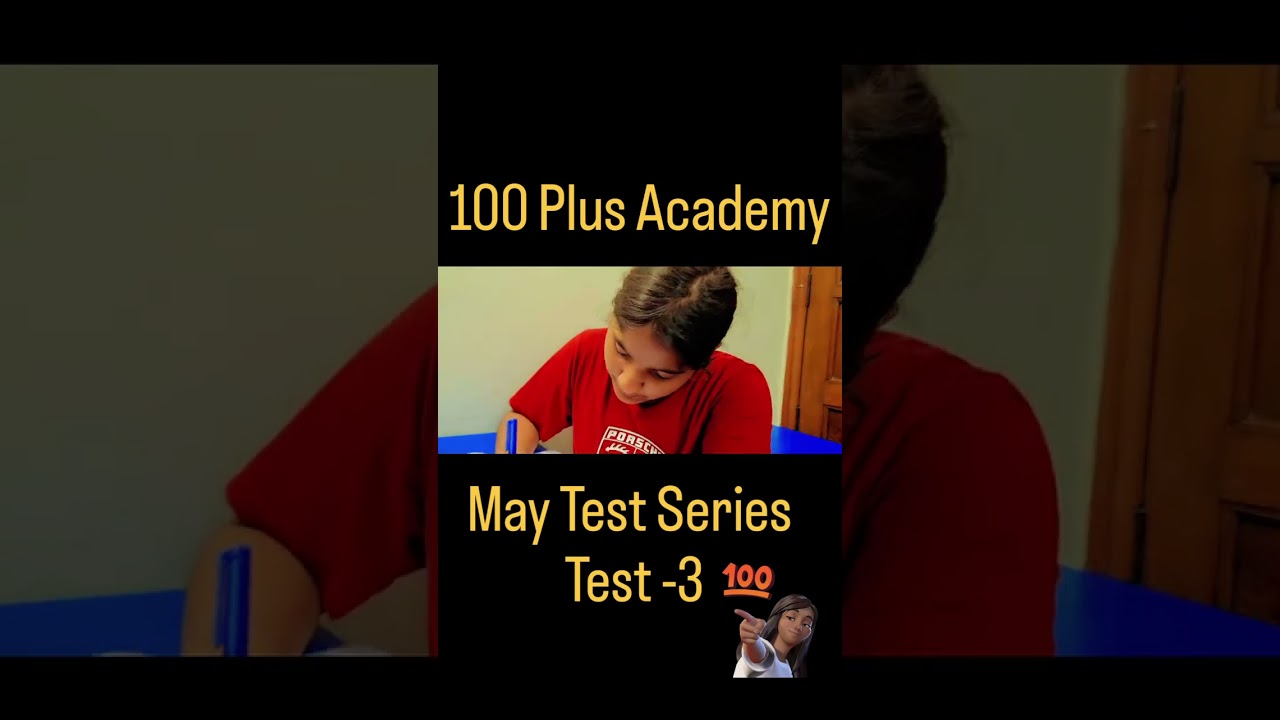 Test Series in Action at 100 Plus Academy! 📝 #100plusacademy #dedicationtoexcellence #cbseboardexams
