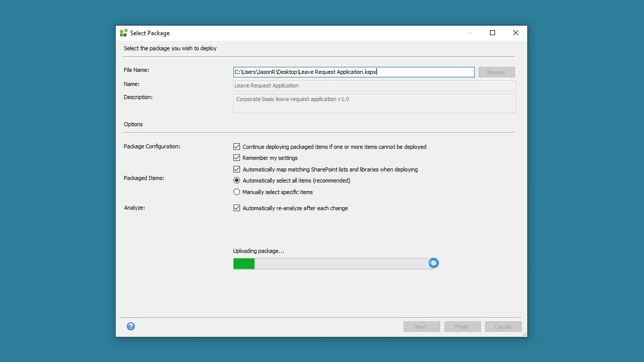 K2 Five Package and deployment Conflicts