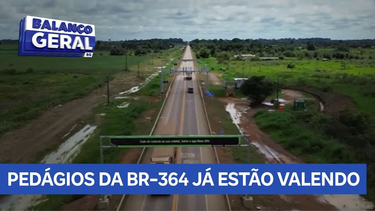 Novos ped&aacute;gios da BR-364 come&ccedil;am a valer