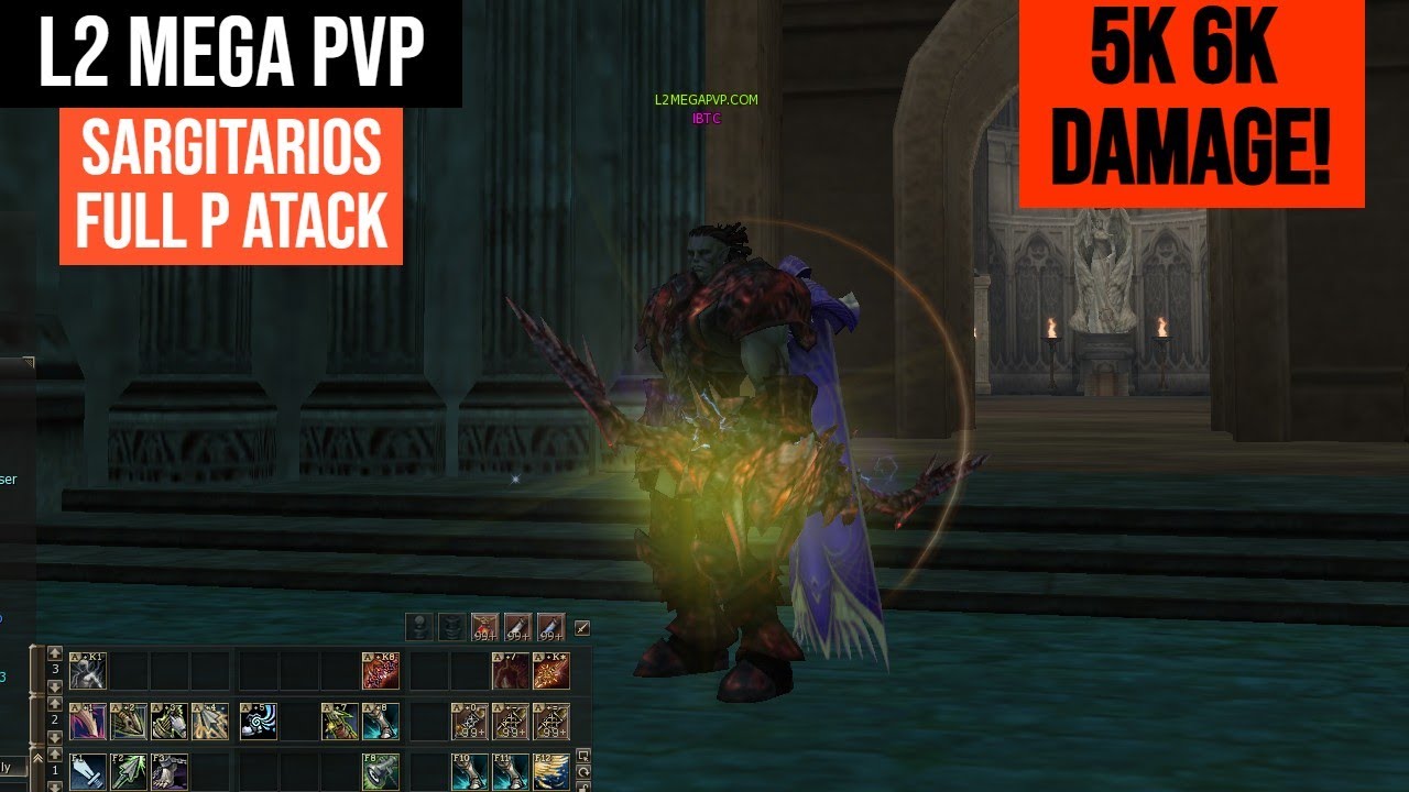 L2 MEGA PVP - SARGITARIOS FULL P ATACK Lineage 2 Interlude
