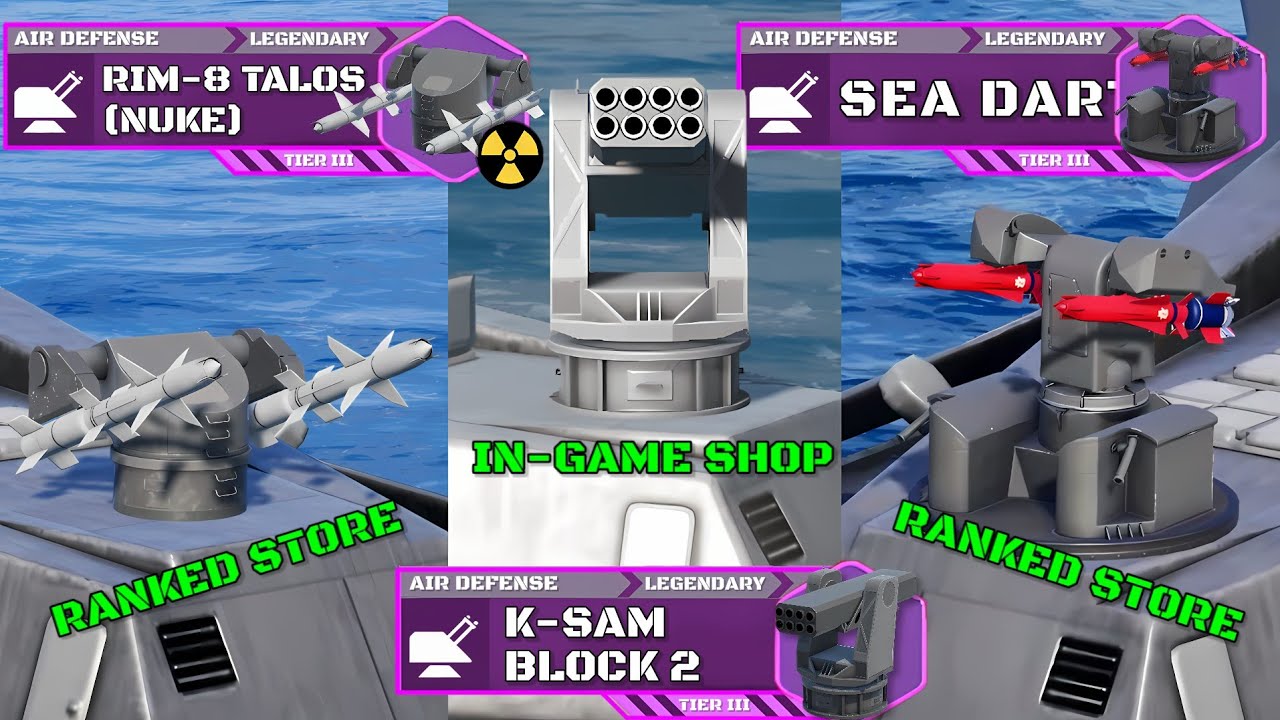 Legendary Missile Air Defense Comparison! RIM-8 Talos (Nuke) VS KSam Block 2 VS Sea Dart!