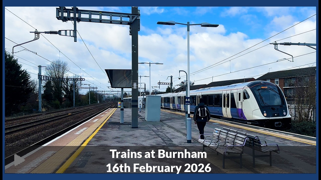 Trains at Burnham | Monday Lunchtime on the GWML | GWR and Elizabeth Line | 4K [Part 1]