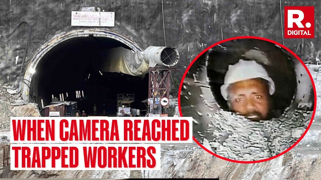 Watch First Visuals Of Workers Trapped After Uttarkashi Tunnel Collapse