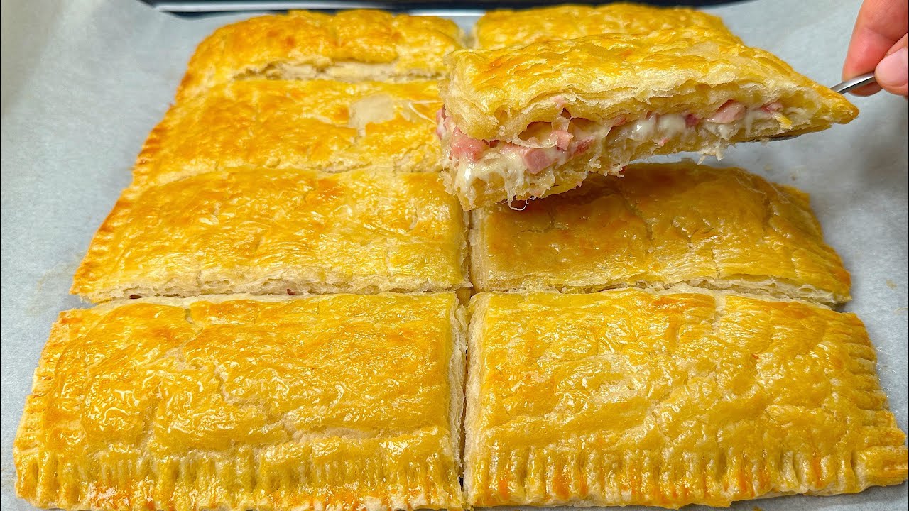 У вас есть слоеное тесто?Очень вкусный рецепт за 5 минут!