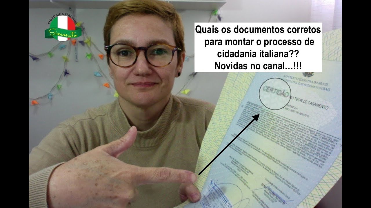 Quais os documentos necessários para cidadania Italiana??