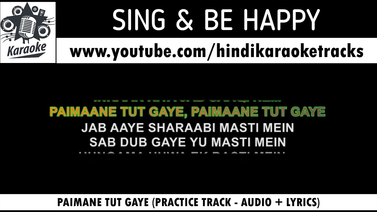 PAIMANE TOOT GAYE | PANKAJ UDHAS | GHAZAL | LYRICS TRACK FOR SINGING PRACTICE