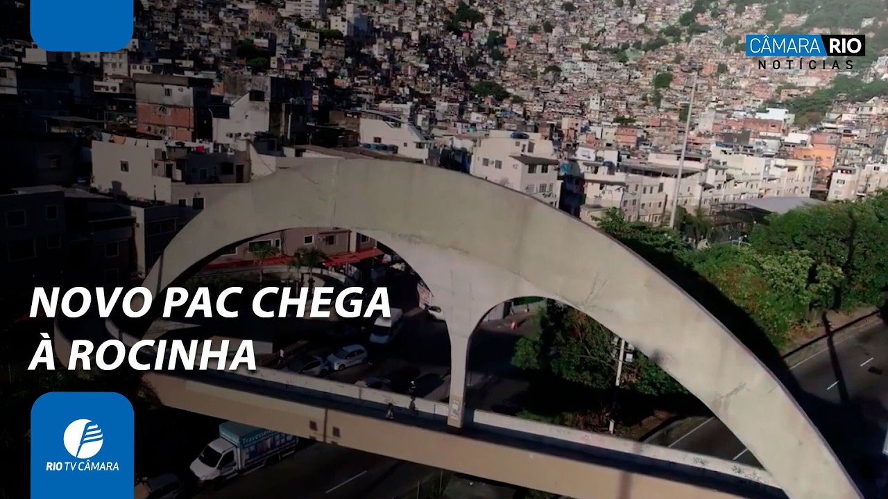 Rocinha recebe obras do Novo PAC com foco em mobilidade e saneamento