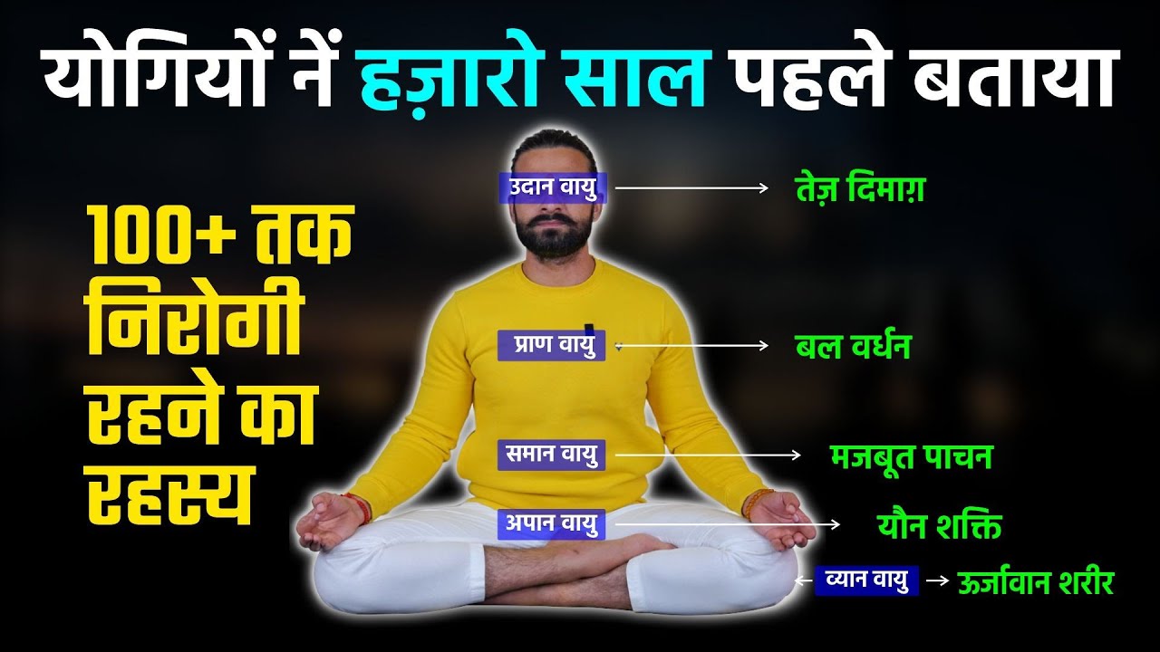 प्राण संतुलन की यह विधि सब रोगों से मुक्त कर देगी / 5 Yoga to Control 5 Prana