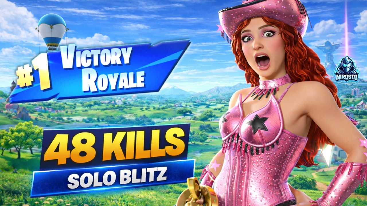 48 Kills Solo Blitz - Victory Royale Fortnite 'Chappell Roan' 4K Gameplay #6