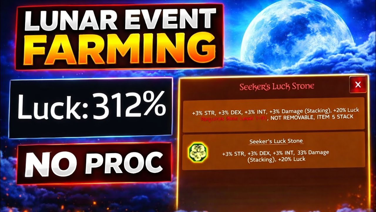LUNAR EVENT FARMING TIPS AND TRICKS!!