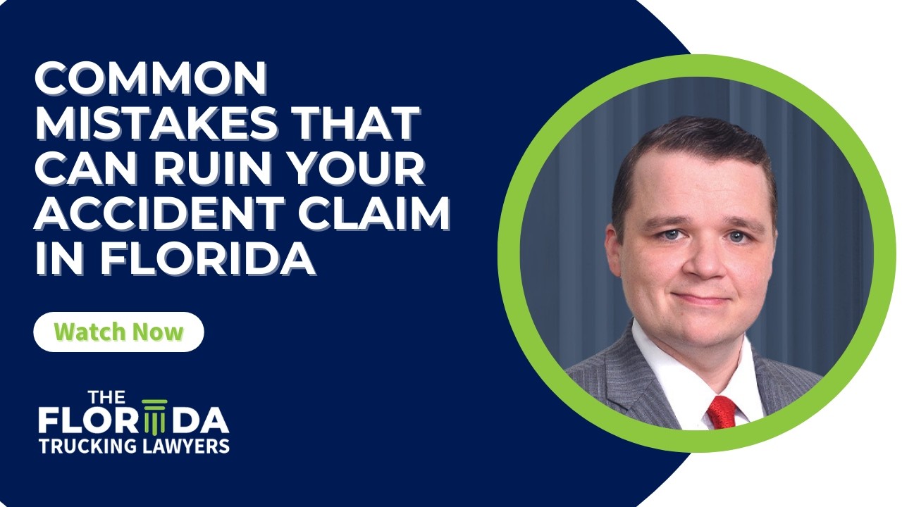 Common Mistakes That Can Ruin Your Accident Claim in Florida