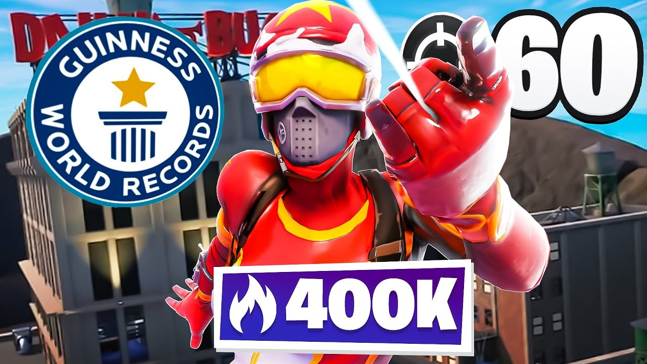 #1 Arena Player BREAKS Arena Kill Record 🏆 (60 KILL WIN) | 400,000 Arena Points (Fortnite Chapter 3)