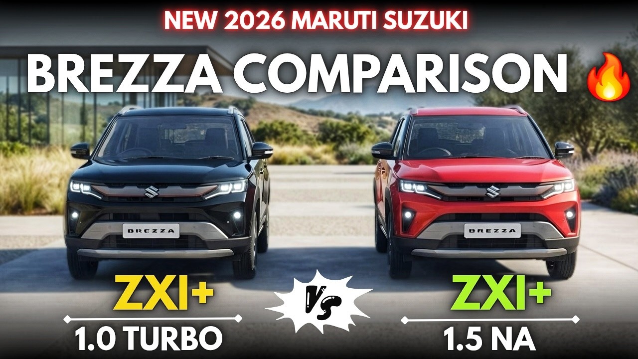 New 2026 Maruti Suzuki Brezza ZXI Plus 1.0 Turbo 🔥 Vs Brezza ZXI Plus 1.5 NA 🔥| Detailed Comparison