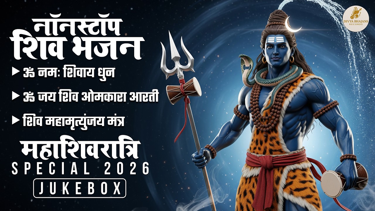 Nonstop Shiv Bhajans | Om Jai Shiv Omkara Aarti | Om Namah Shivaya Dhun | Mahamrityunjaya Mantra