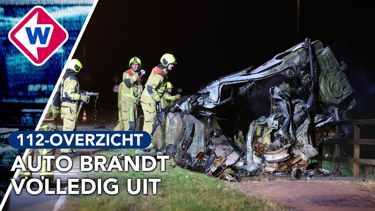 Automobilist overlijdt na ernstig eenzijdig ongeluk | 112-overzicht