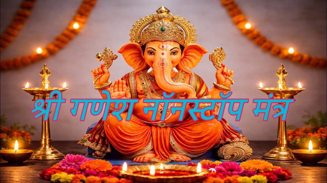 श्री गणेश नॉनस्टॉप मंत्र | Vakratunda Mahakaya Mantra | Ganesh Mantra for Success