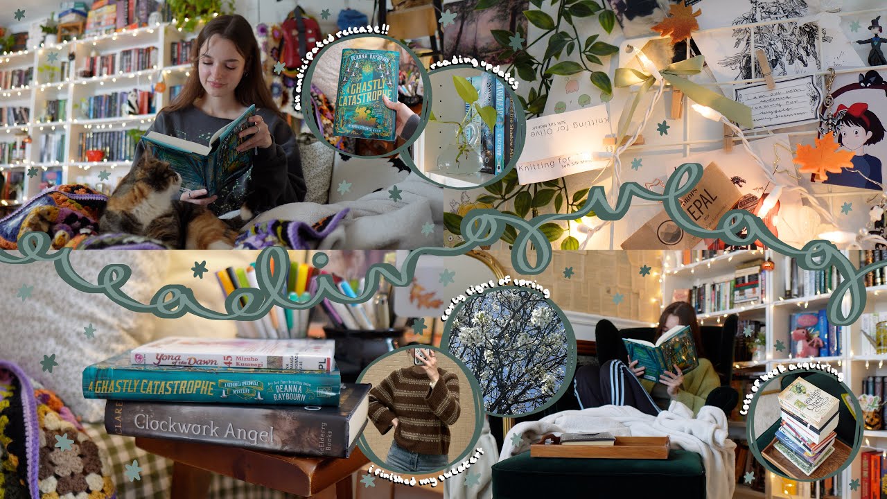 READING VLOG | doing nothing but reading my fav series and knitting because the horrors persist