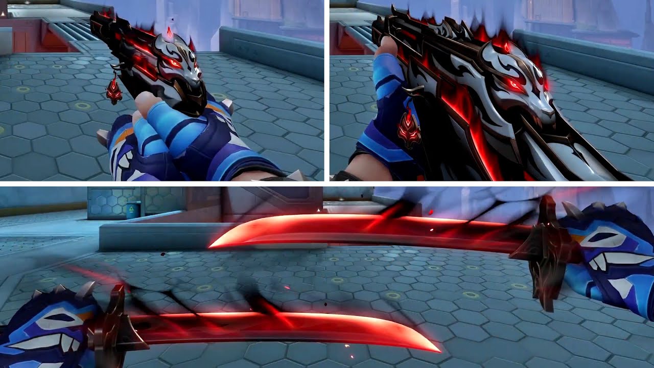New Skin Bundle"Ayakashi"  in game showcase *No other variants【 VALORANT Melee 】