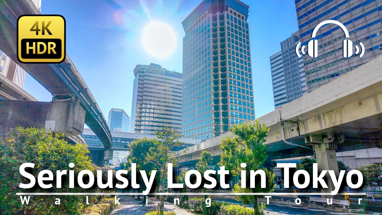 Seriously Lost in Tokyo: Walk from Tennozu Isle unexpectedly ends in Tamachi [4K/HDR/Binaural]
