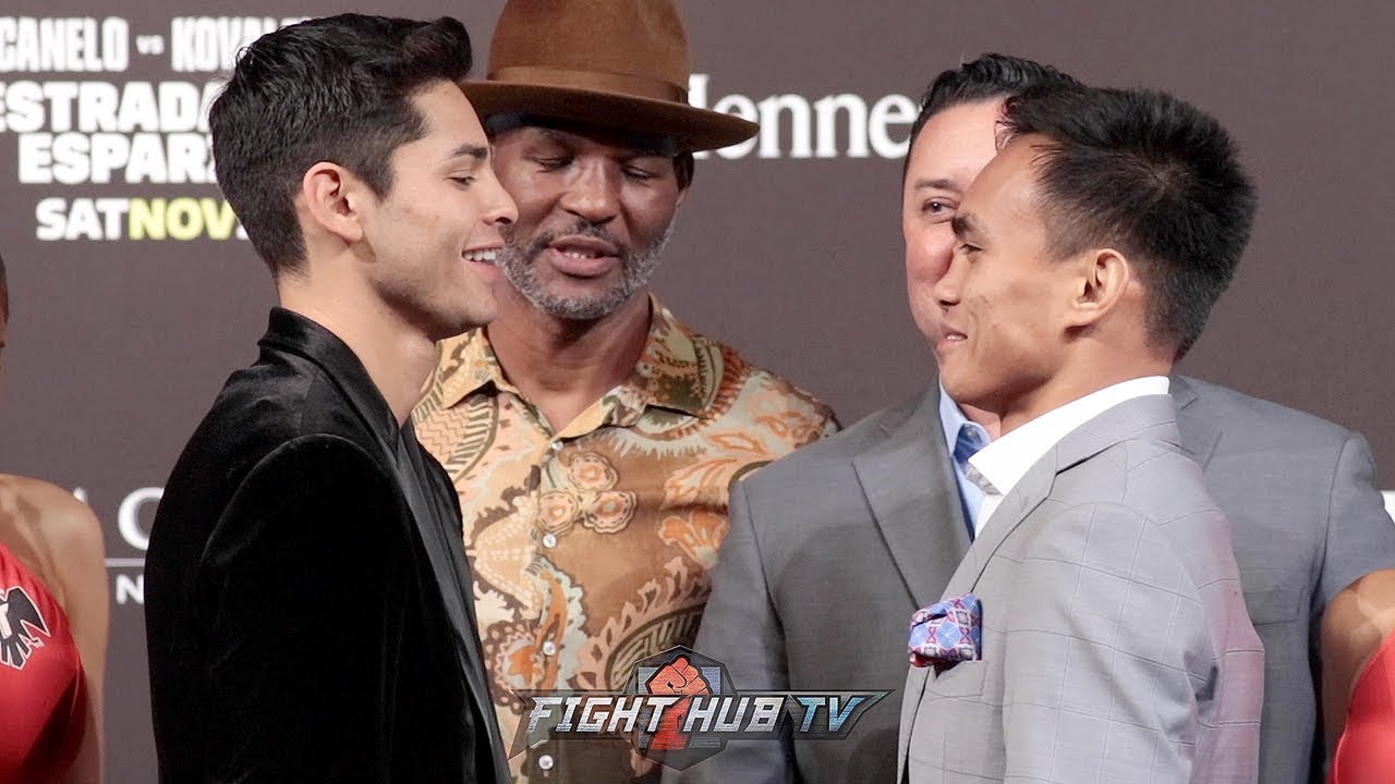 RYAN GARCIA VS. ROMERO DUNO - FULL FACE TO FACE AT FINAL PRESS CONFERENCE
