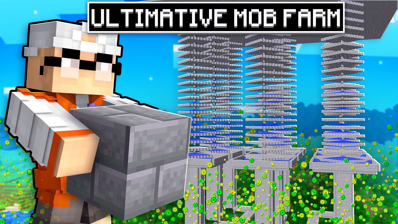 ich habe eine neue OP MOB FARM auf Youtuber Insel Minecraft