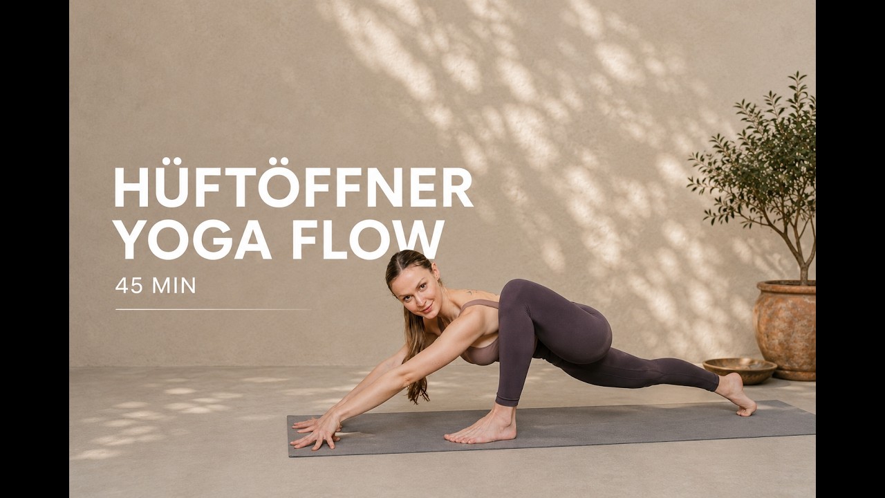45 Min. HÜFTÖFFNER YOGA FLOW - Open Hips, Strong Core, Lower Back Release mit Sophia Thora