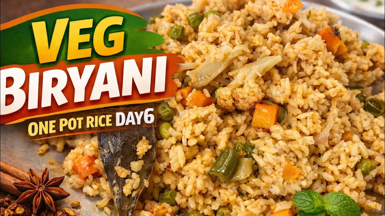 Lunchbox Series Day 6 | Easy Veg Biryani for Lunchbox in Tamil | Quick & Flavorful