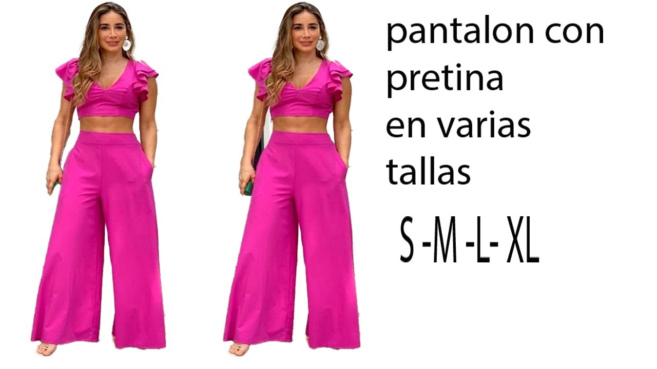 patronaje del pantalon en varias tallas mira que facil