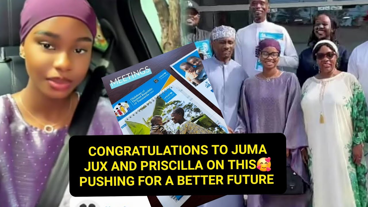 PRISCILLA and JUMA JUX held an important MEETING unicef TANZANIAN today. another mile stone 🥰
