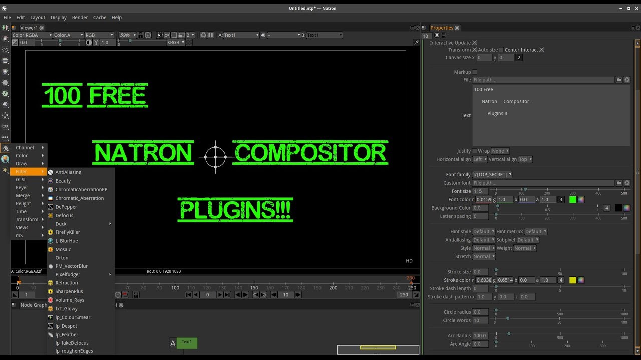 Natron Compositor - Installing Over 250 Free Community Plugins