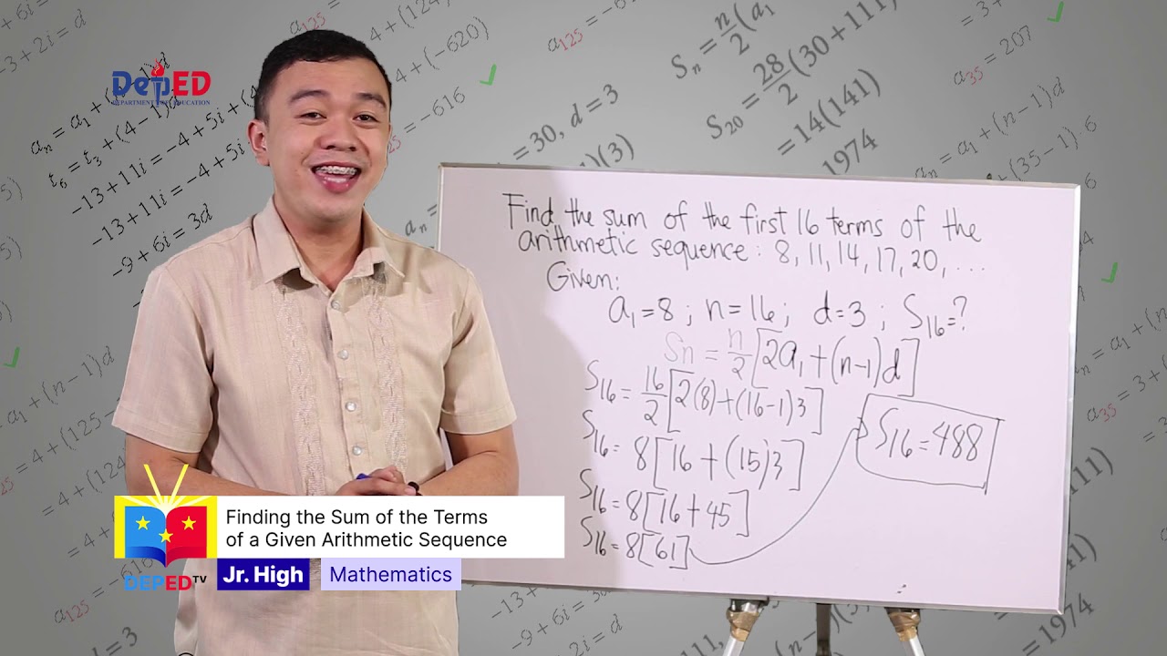 Grade 10 Math Q1 Ep5: Finding the Sum of the Terms of a Given Arithmetic Sequence