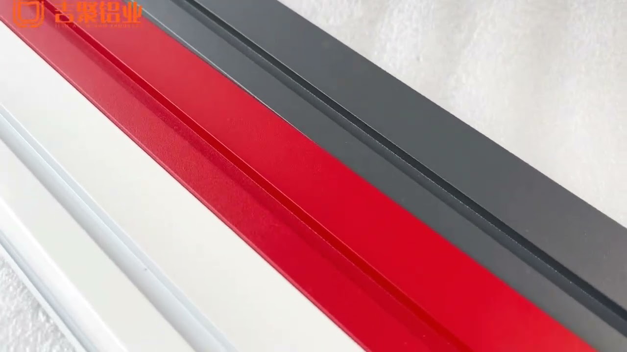 Various colored aluminum profiles