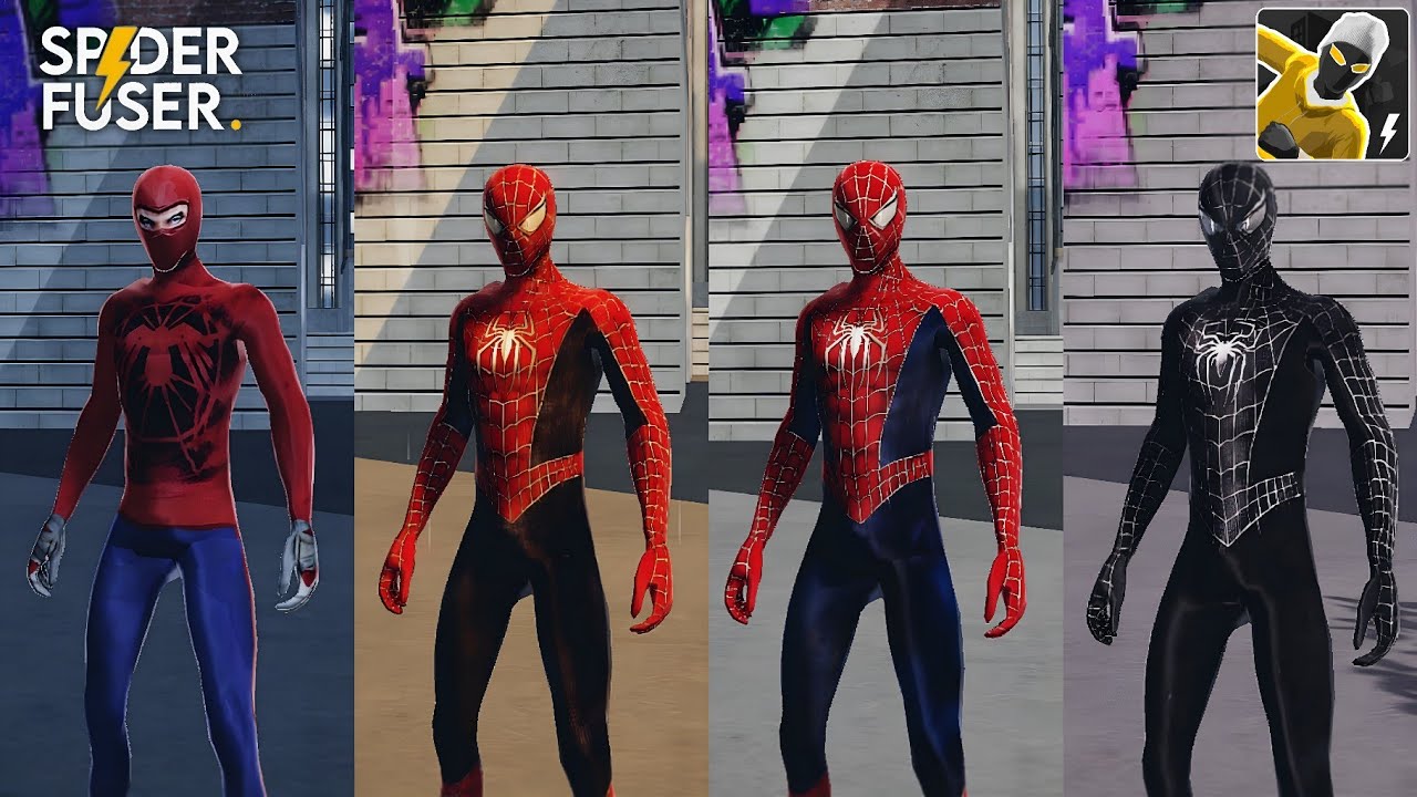 Tobey Spiderman Pack (Custom Suits) for SPIDER-FUSER 