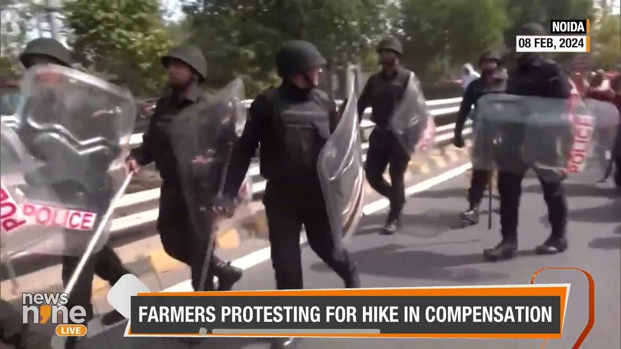UP Farmers' March to Parliament Halted: Demanding Increased Compensation | News9