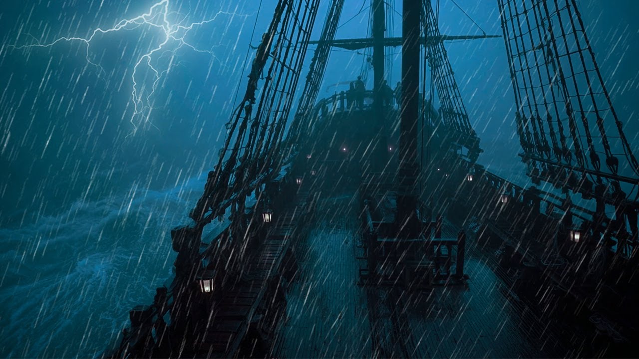 🌧️🌊 Ocean Rainfall & Waves | Soothing White Noise for Peaceful, Healing Sleep