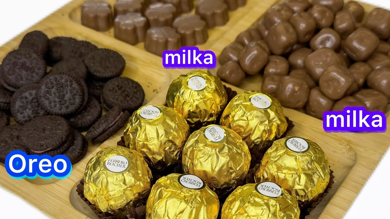 Filling platter with sweets ASMR | Oddly satisfying