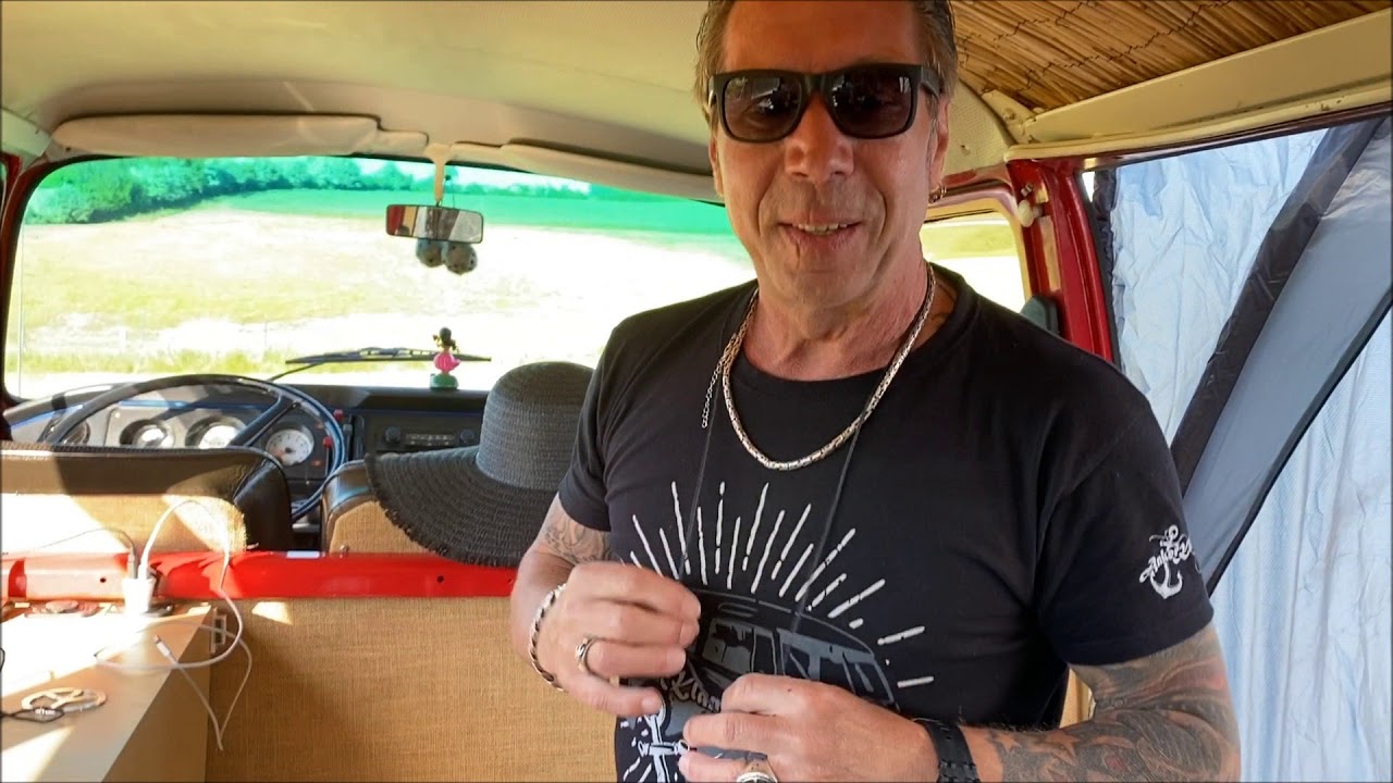 VW Bulli Ostsee Tour mit Vorzelt Aufbau