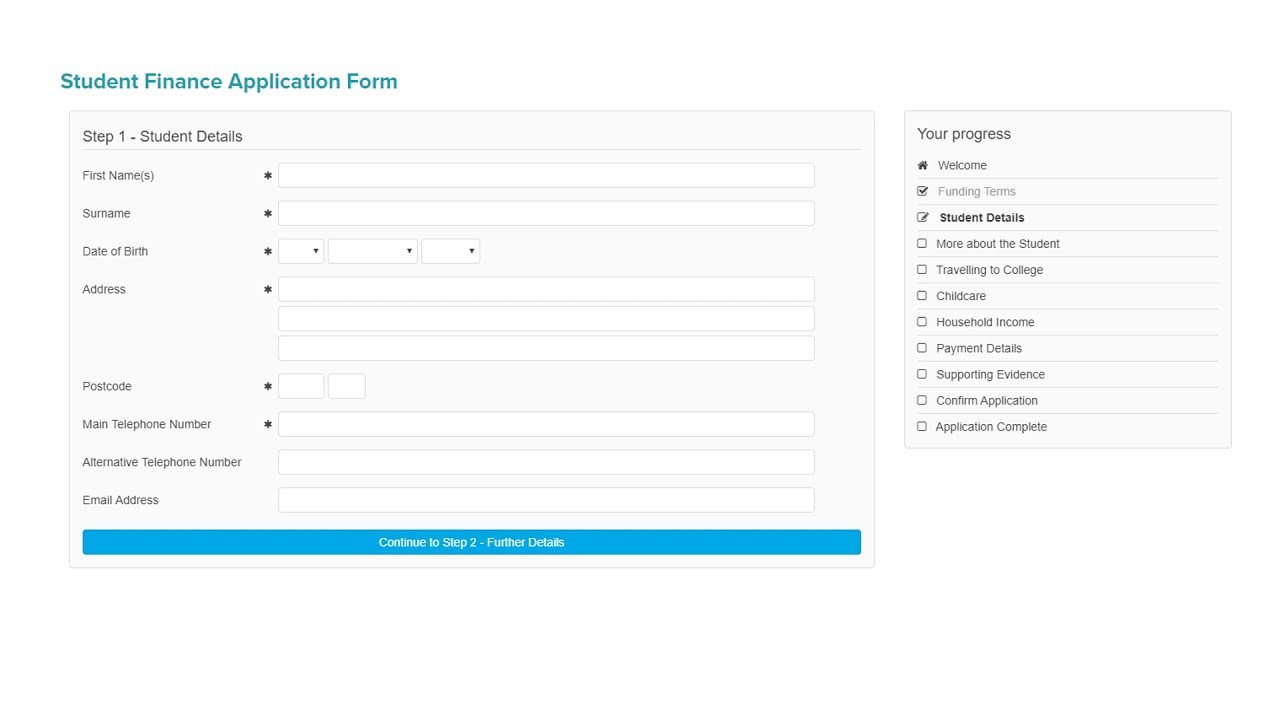 How to complete a bursary application at Redcar and Cleveland College.