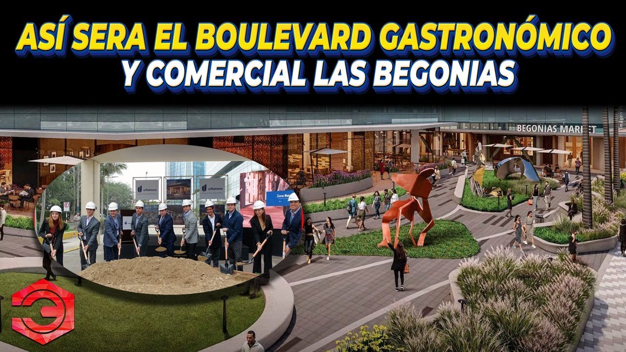 Así será el Boulevard Gastronómico Comercial Las Begonias