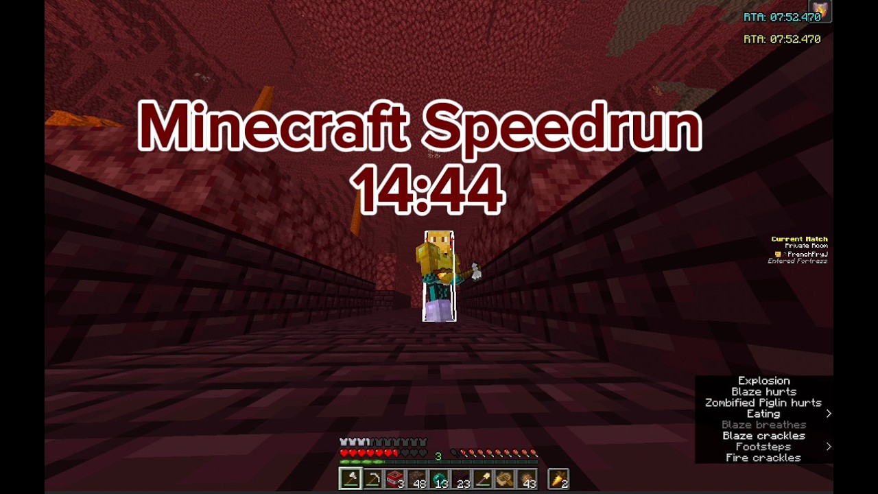 Minecraft Speedrun 14:44