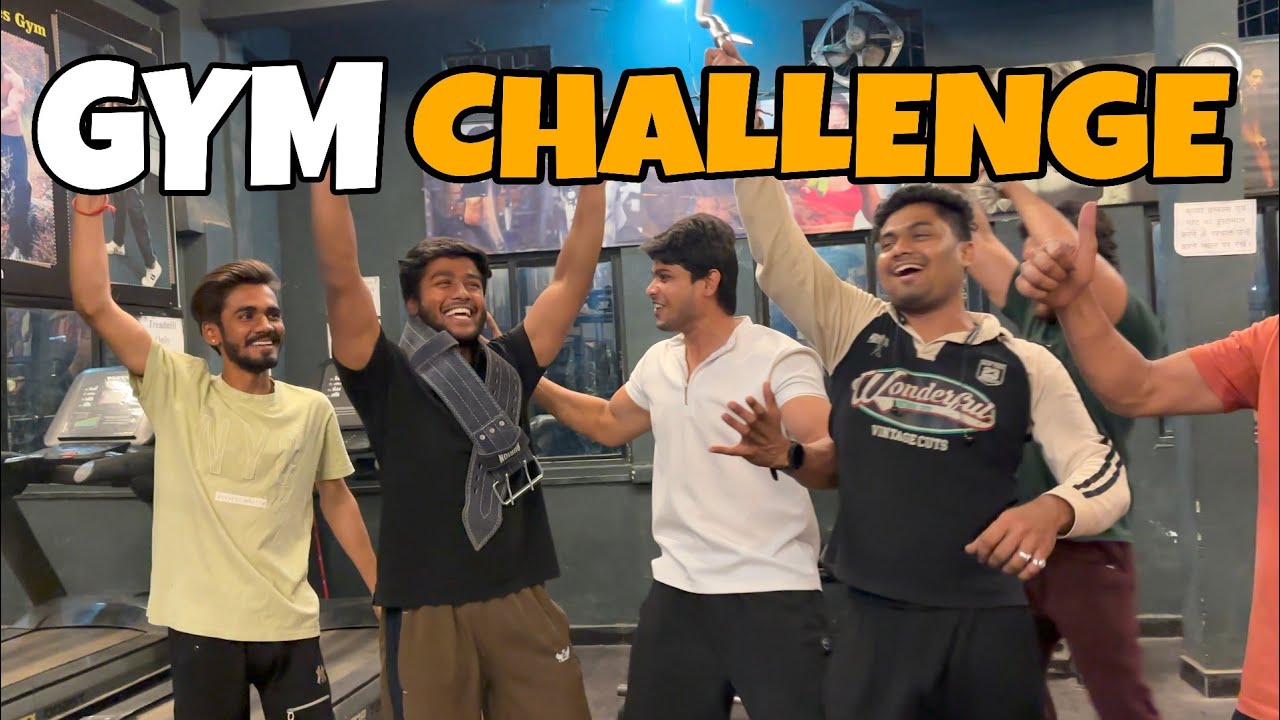 GYM CHALLENGE 🔥 With VLOG  ✅