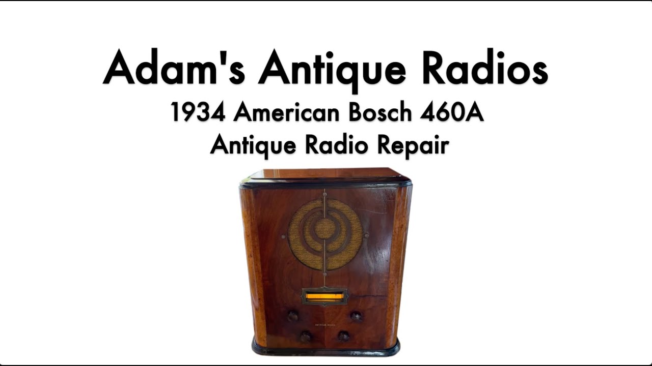 1934 American Bosch 460A Antique Radio Repair