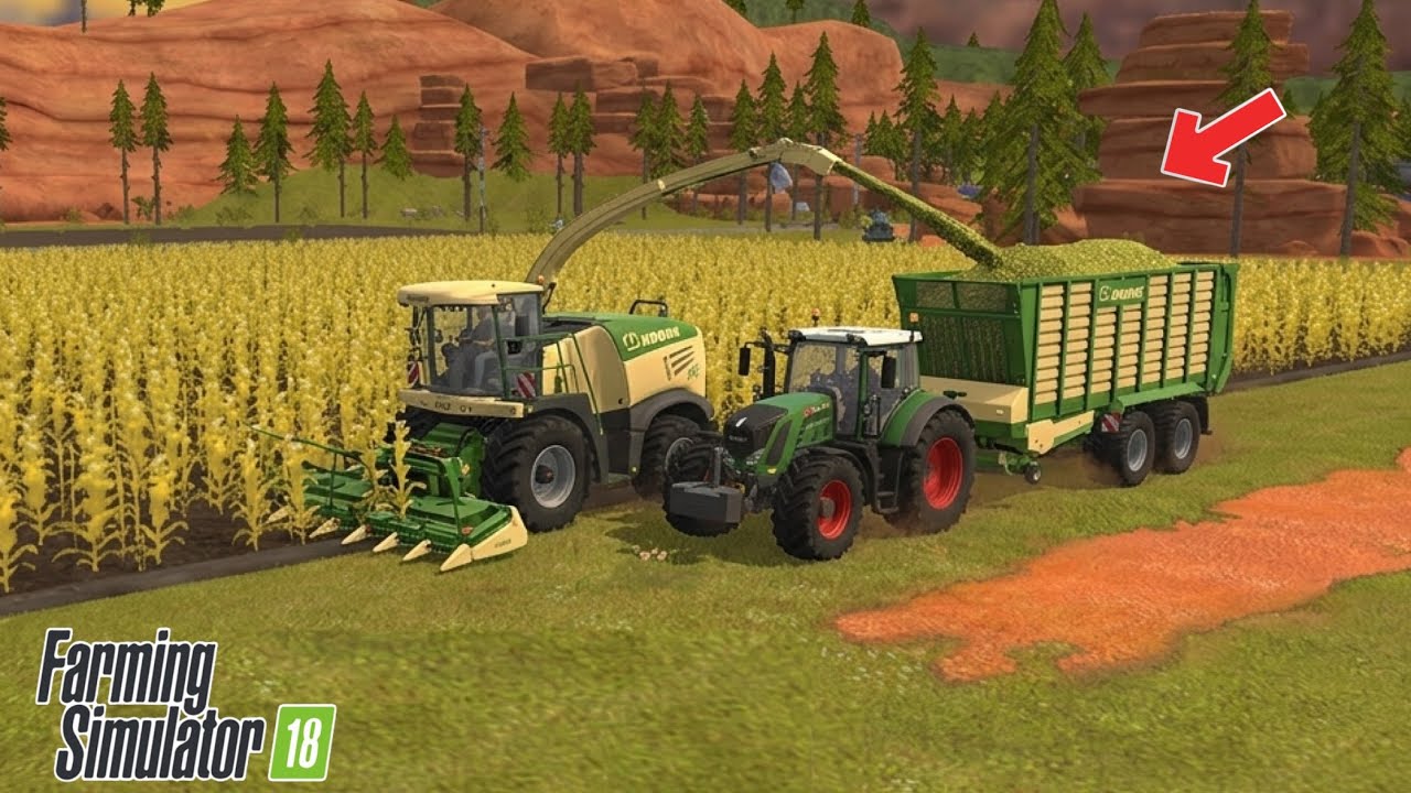 Fs18 KRONE SİLAJ MAKİNESİ İLE SİLAJ YAPMAK - TRAKTÖR OYUNLARI