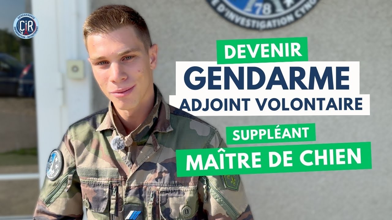 DEVENIR GENDARME ADJOINT VOLONTAIRE SUPPLÉANT MAITRE DE CHIEN #gendarmerie