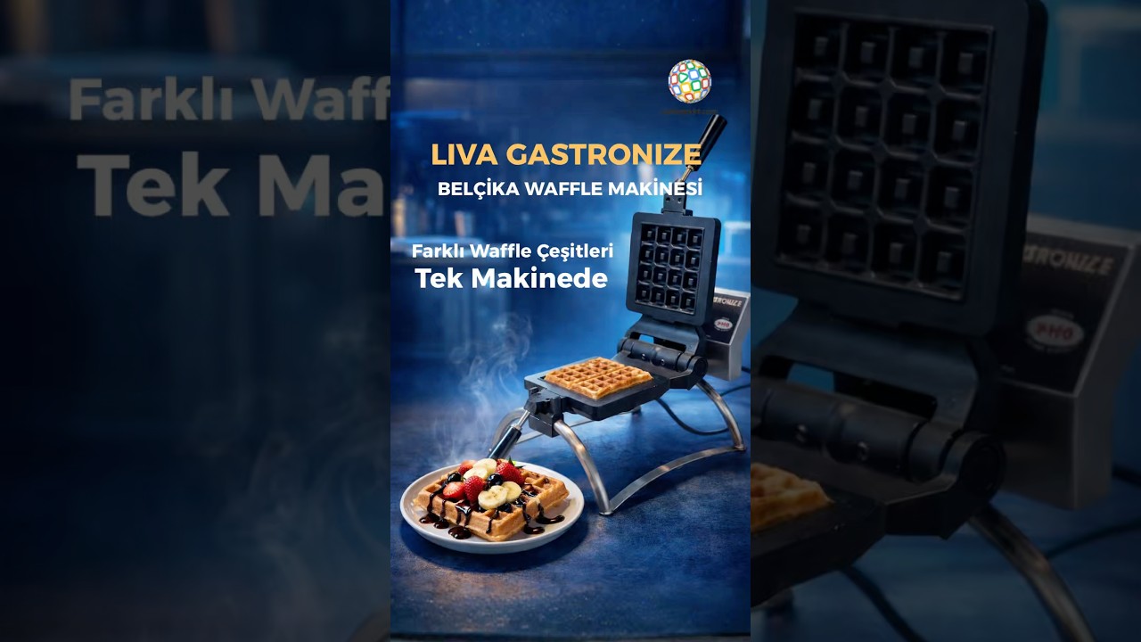 #reklam Gastronize Belçika Waffle makinesi, tek makinede birden fazla çeşit sunar. #shortvideo