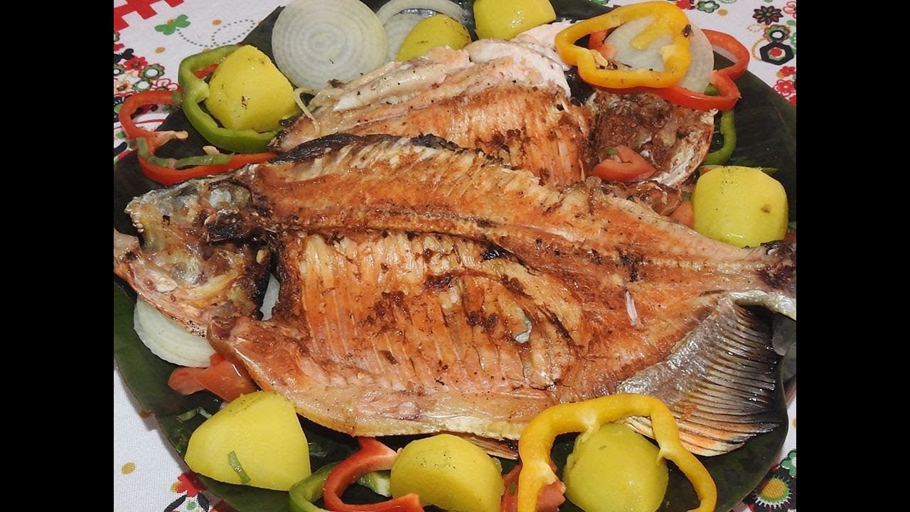 PEIXE TAMBAQUI NA  BRASA