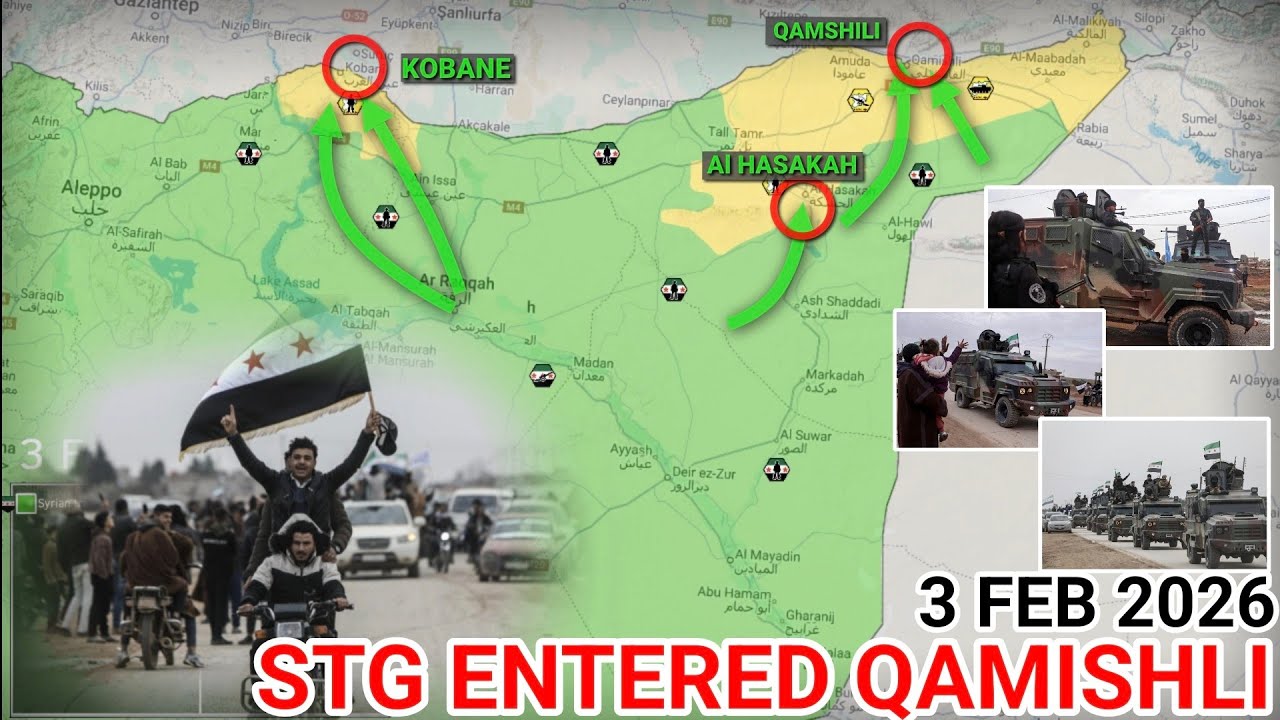 Syrian Seciurity Forces Enter Kurdish Cities | SDF Reaches Agreement with Damascus [3 Feb 2026]