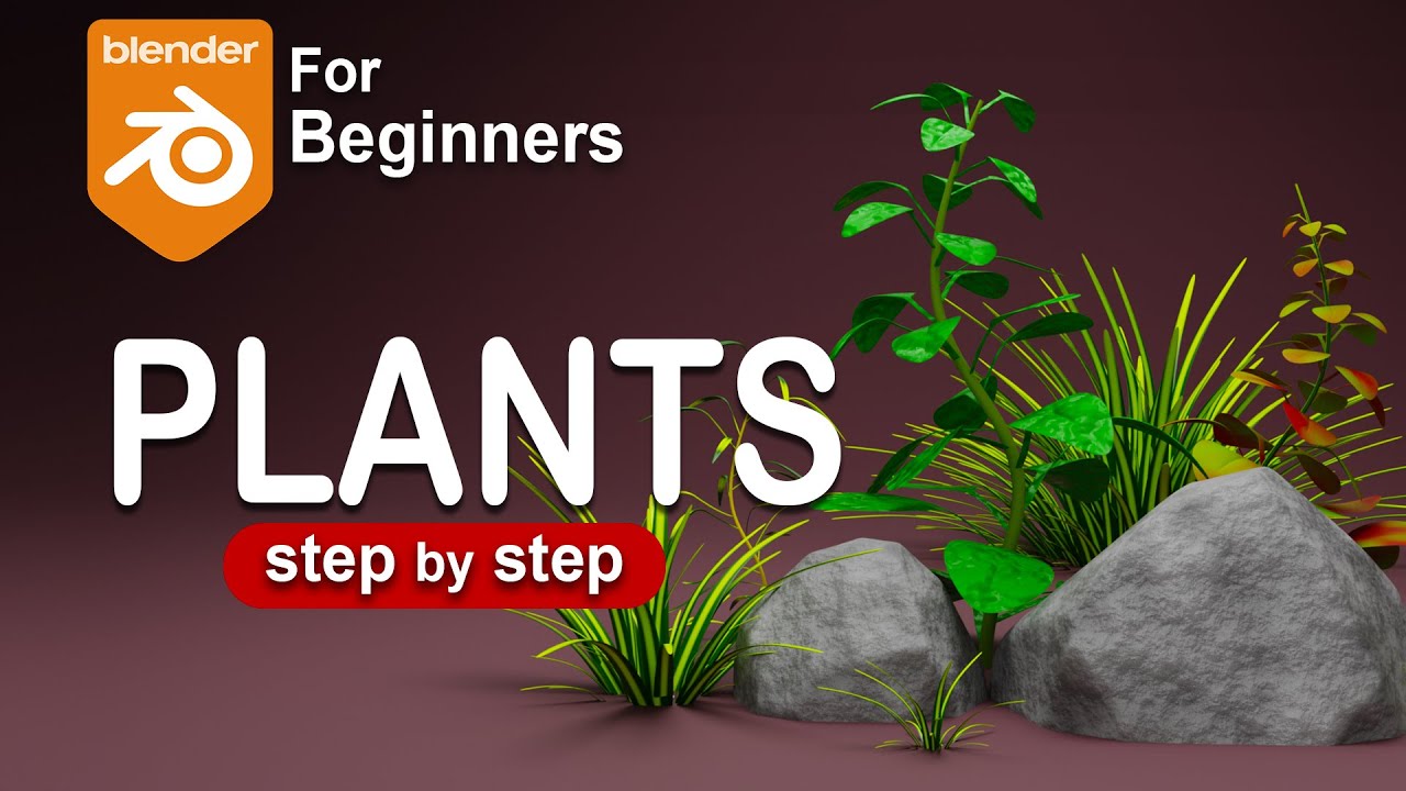 Blender Tutorial: Create Stylized Plants Using Arrays and Particles #blender #tutorial #polyeevee